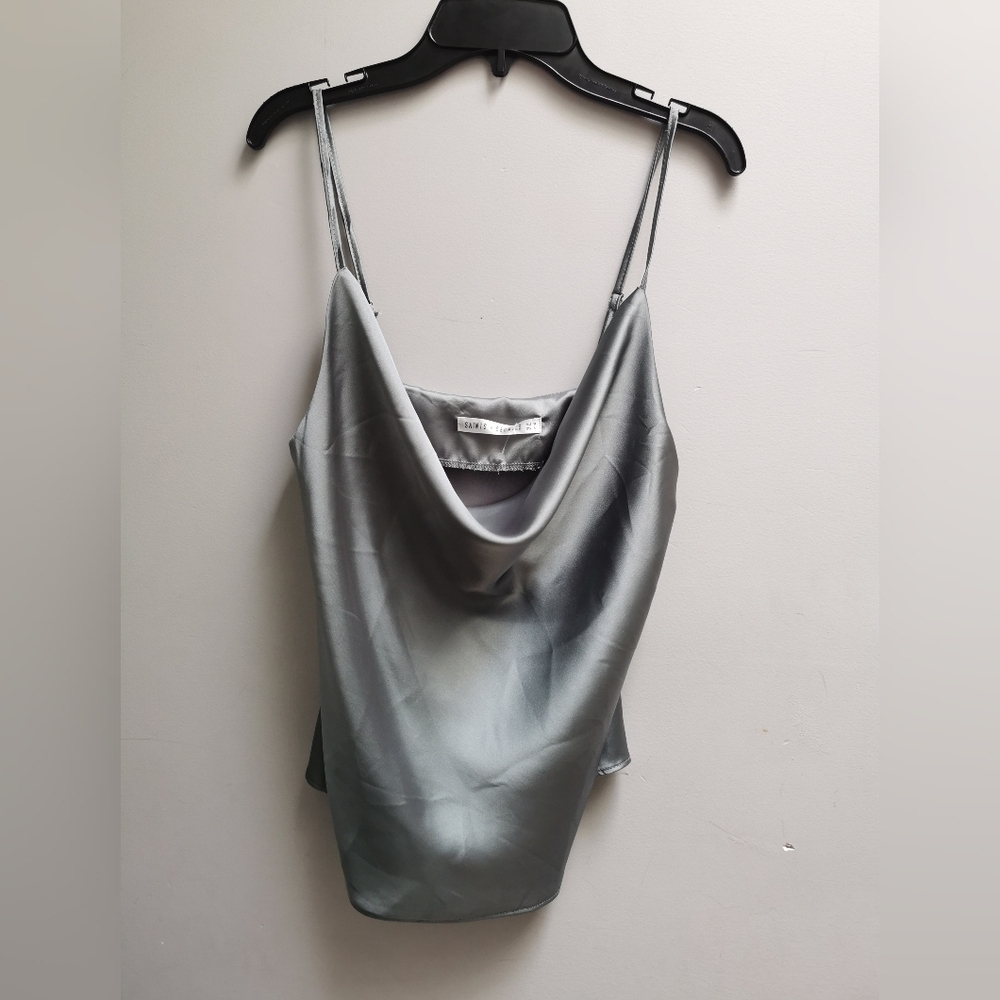 Saints + Secrets Satin Top Size Small Great pre worm condition